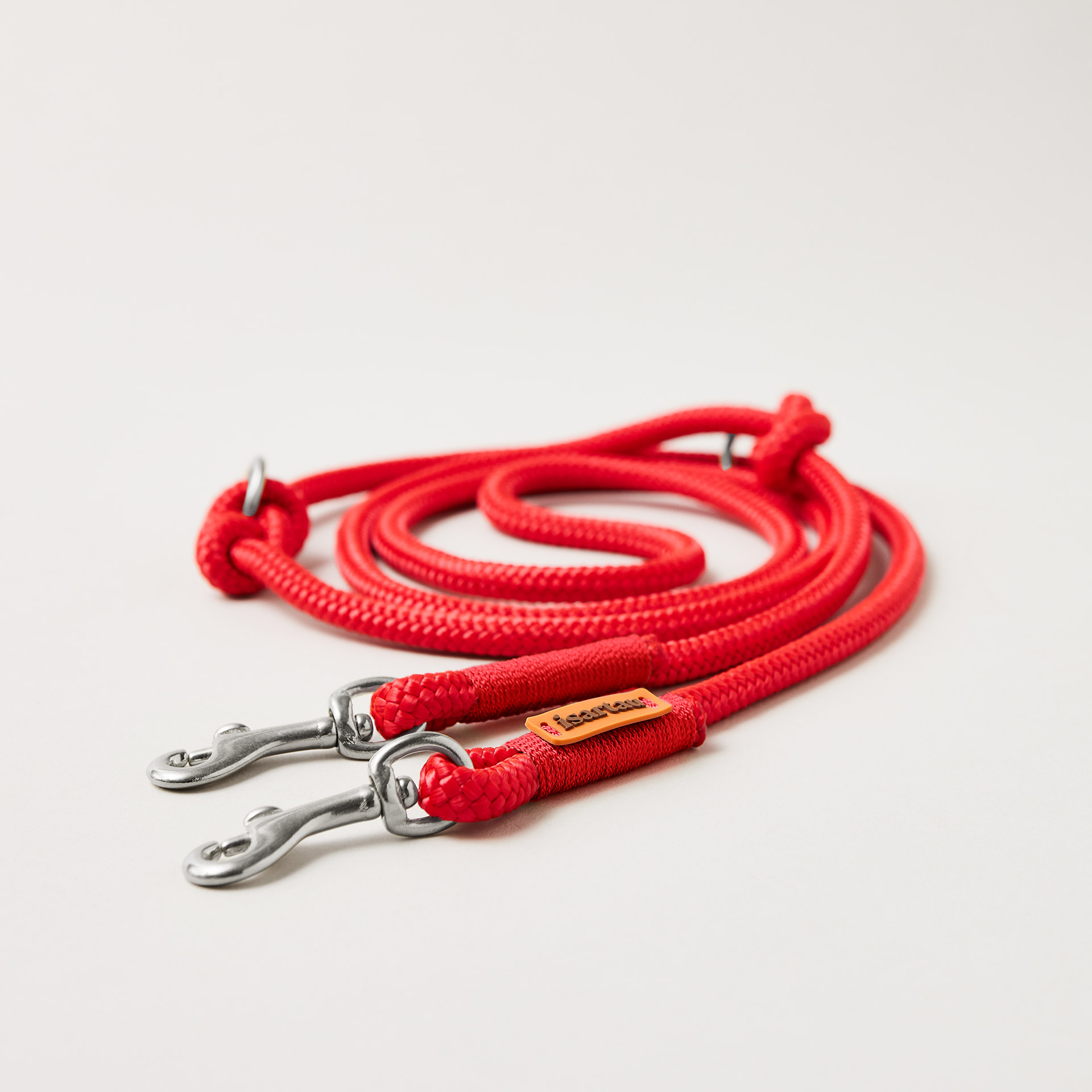 Tauleine Red Fairy Rot, verstellbar mit silberfarbenen Bolzenkarabinern, längenverstellbar