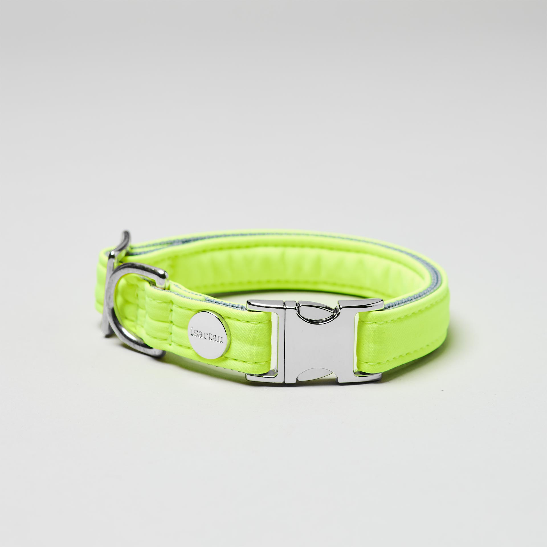 Welpenhalsband Softie NEONGELB-GRAU