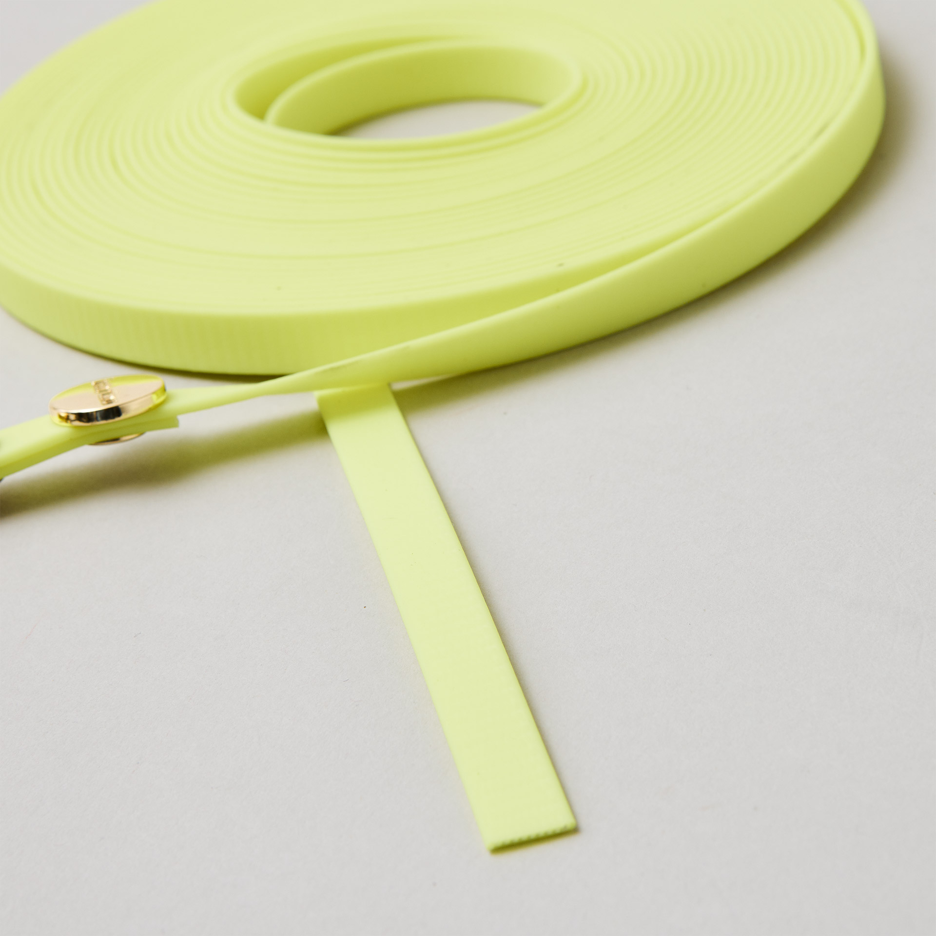 Detail Schleppleine Neongelb, keine Handschlaufe, kein Hängenbleiben