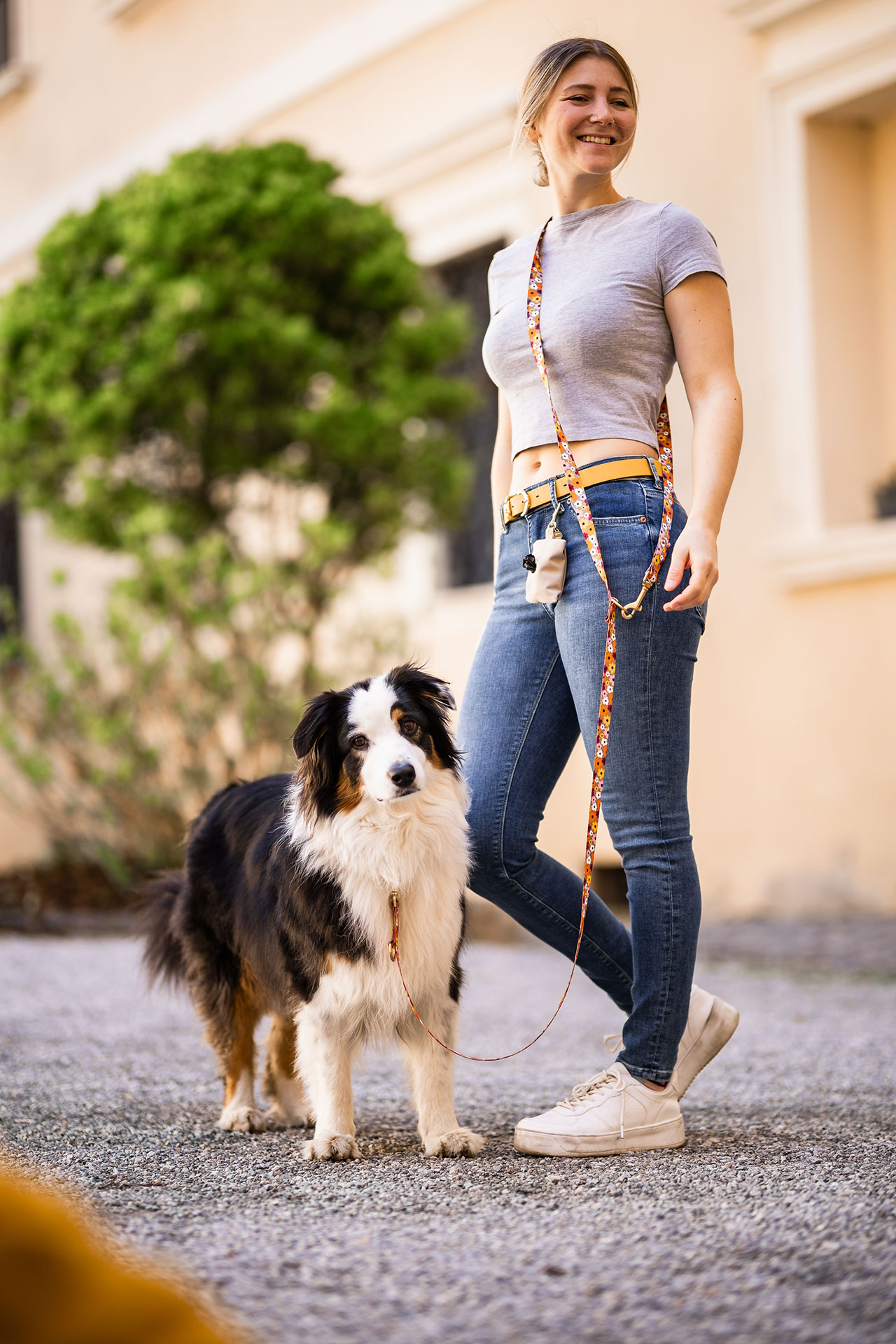 Design Blumenmeer, Modell Umhängeleine, 250 cm, 3fach verstellbar