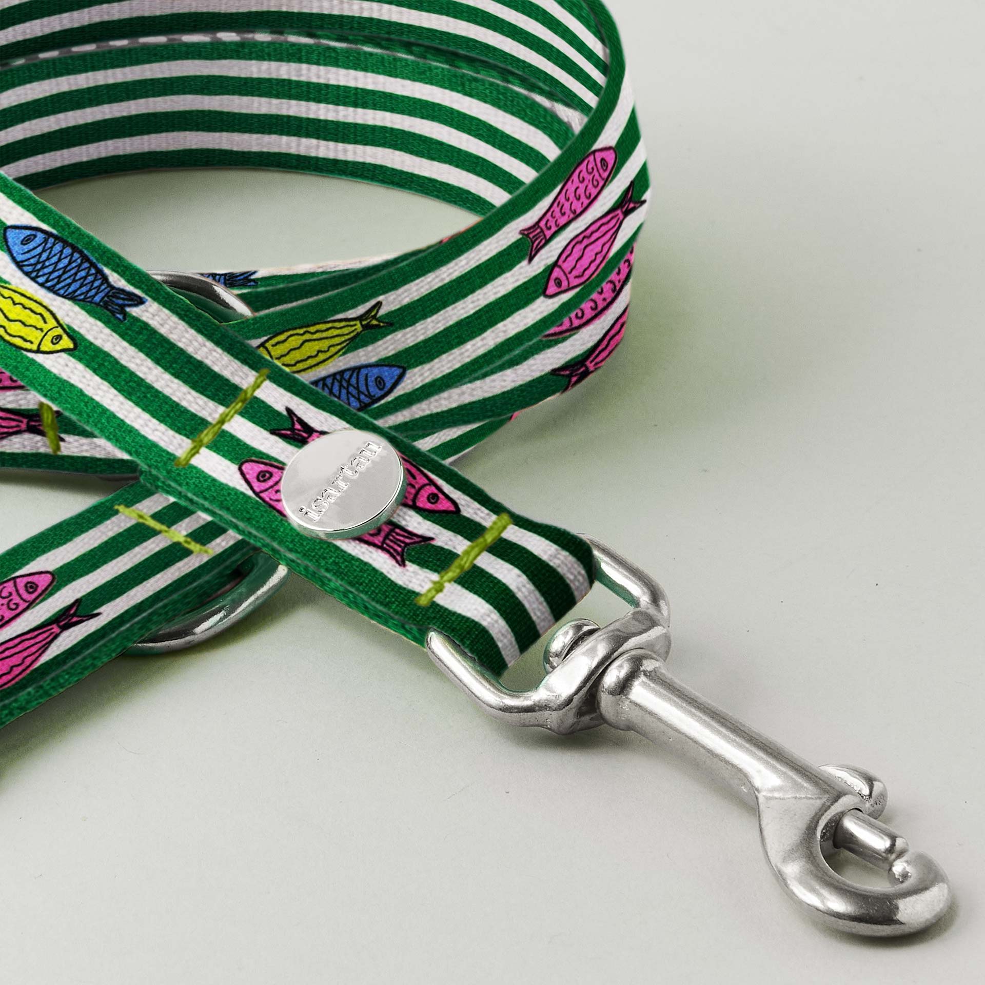 Detailaufnahme Bolzenkarabiner, Designerleine SALTY