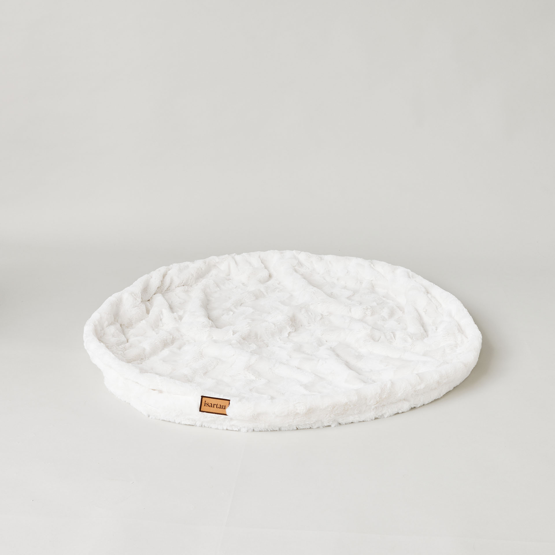 Wechselbezug für rundes orthopädisches Hundebett Bagelbettchen, Material Kunstfell Wollweiß, in 3 Größen verfügbar