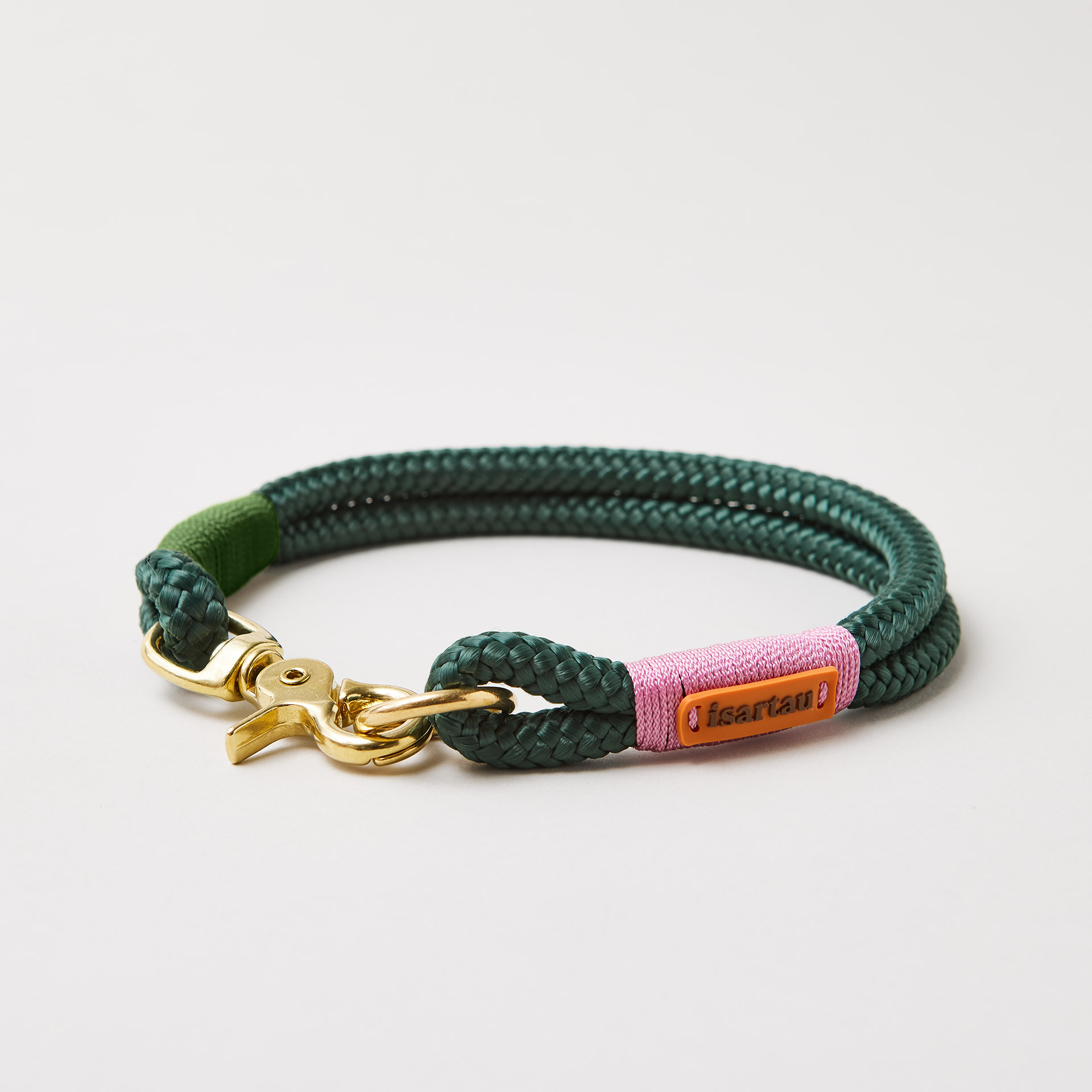 Festes Halsband Evergreen ROSE-GRÜN