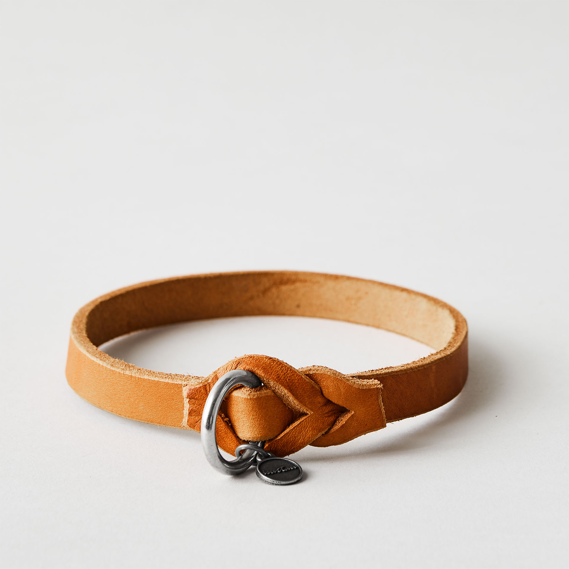 Markenband Leder, COGNAC