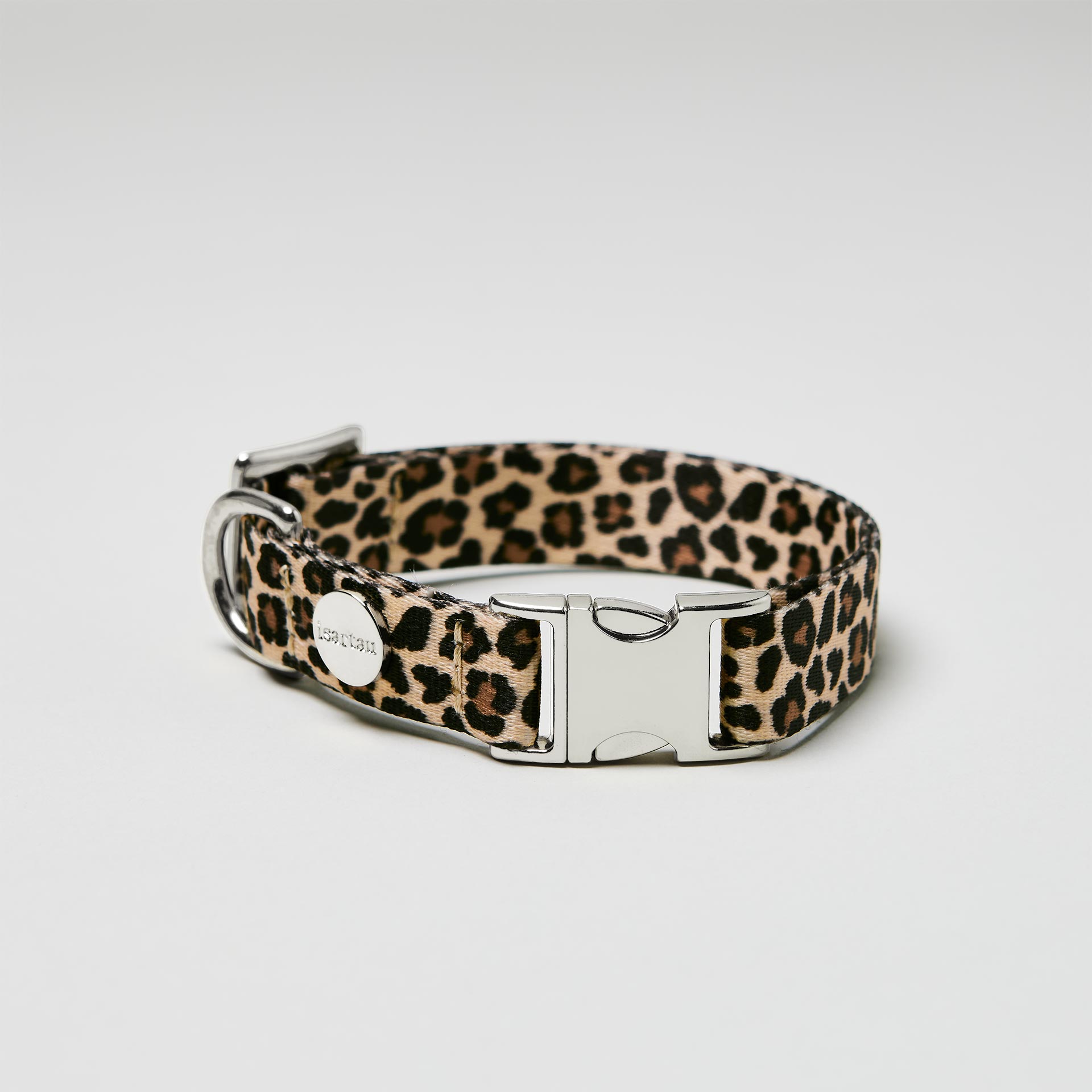 Verstellbares Halsband Leo mit silberfarbener Steckschließe