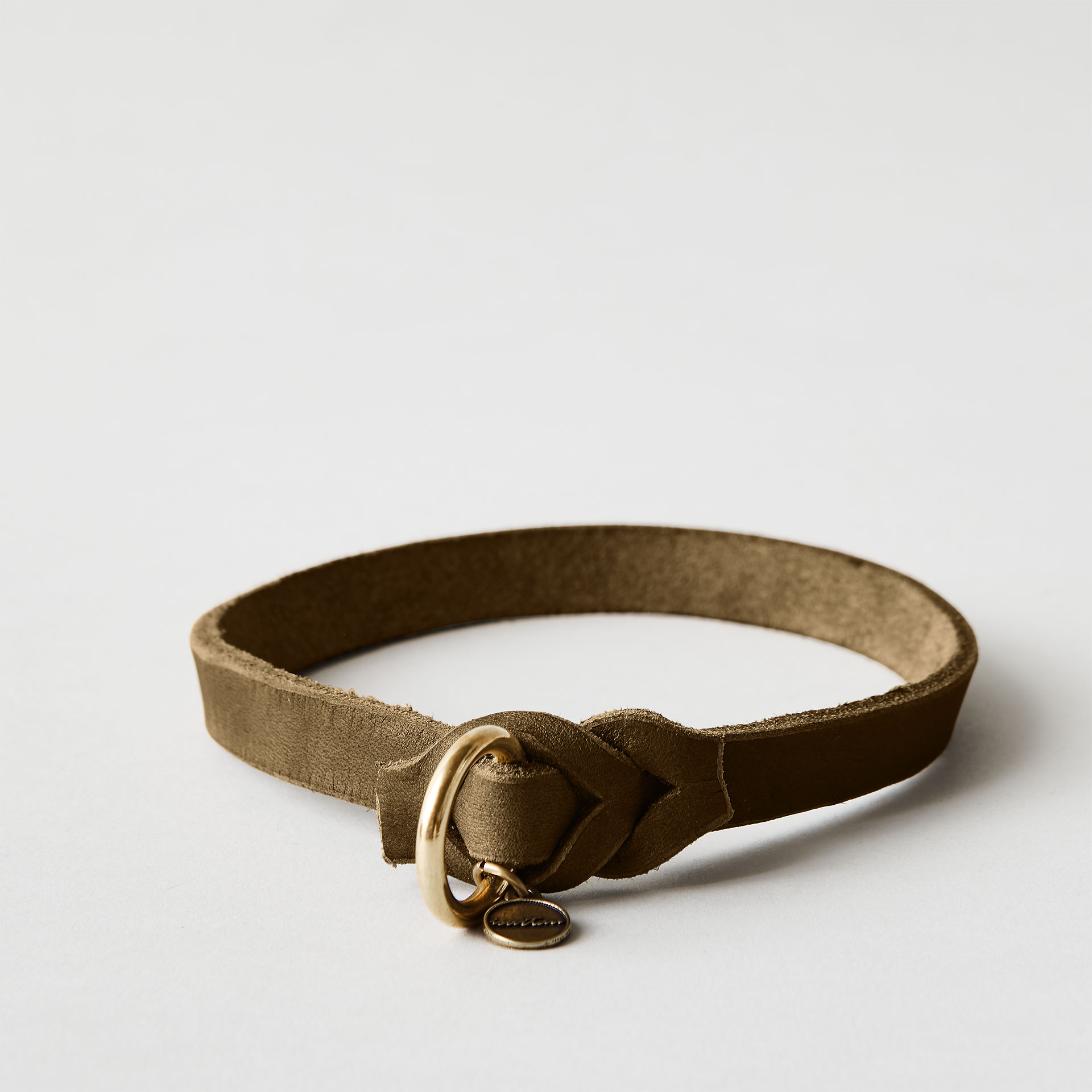 Markenband Leder, OLIV