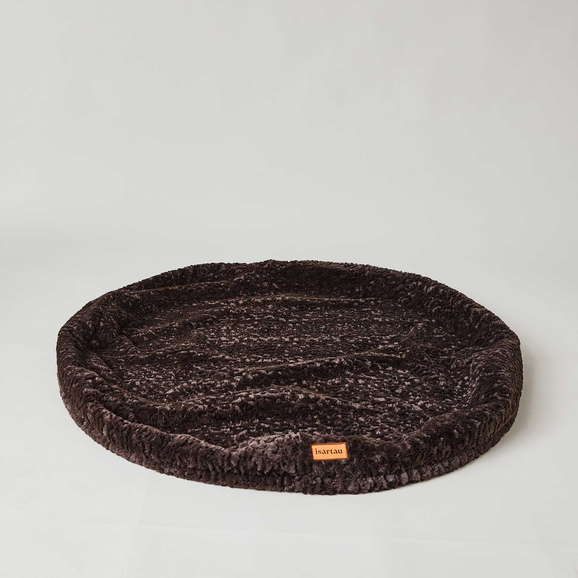 Wechselbezug für rundes orthopädisches Hundebett Bagelbettchen, Material Kunstfell Kaffee, in 3 Größen verfügbar