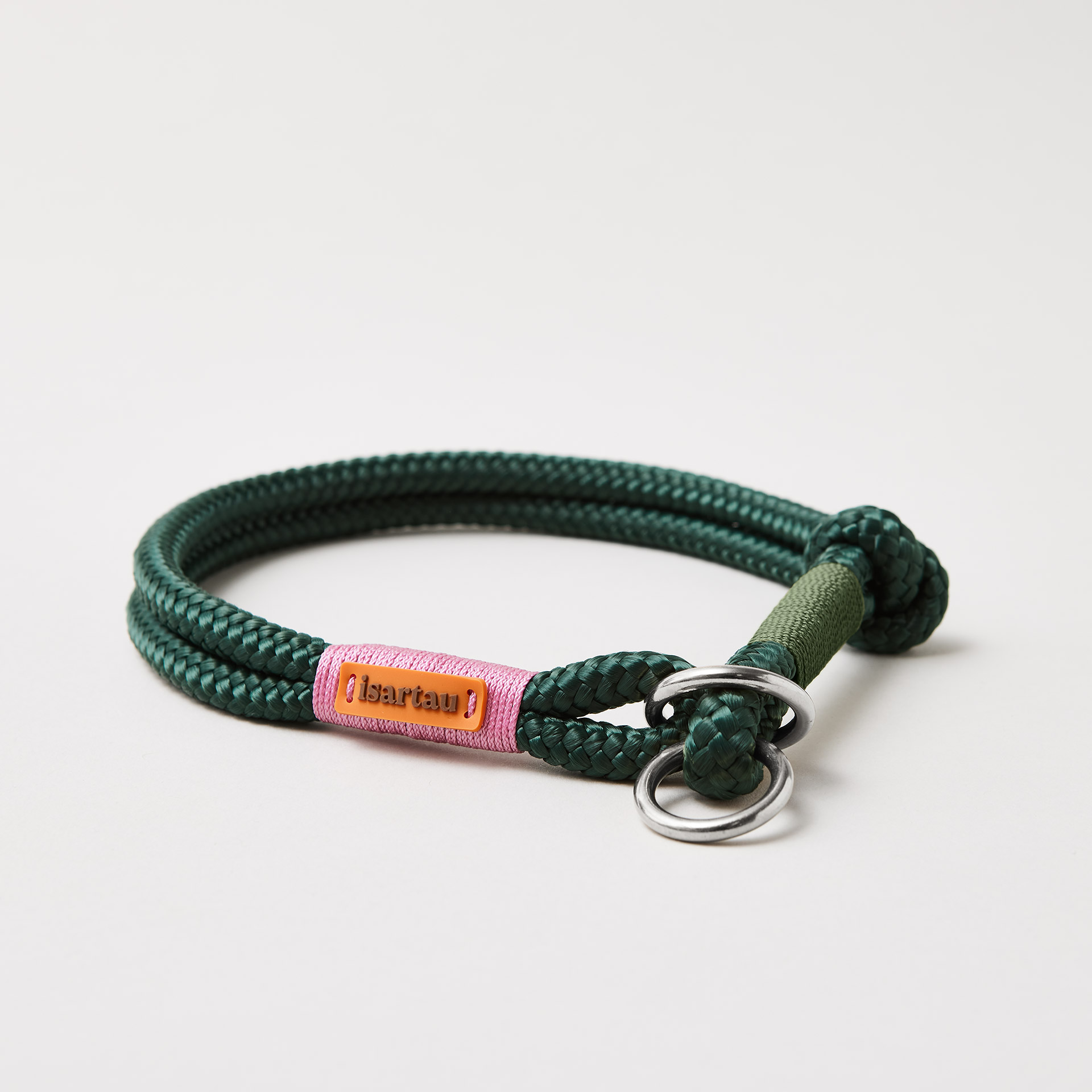 Zugstopp-Halsband Evergreen ROSE-GRÜN