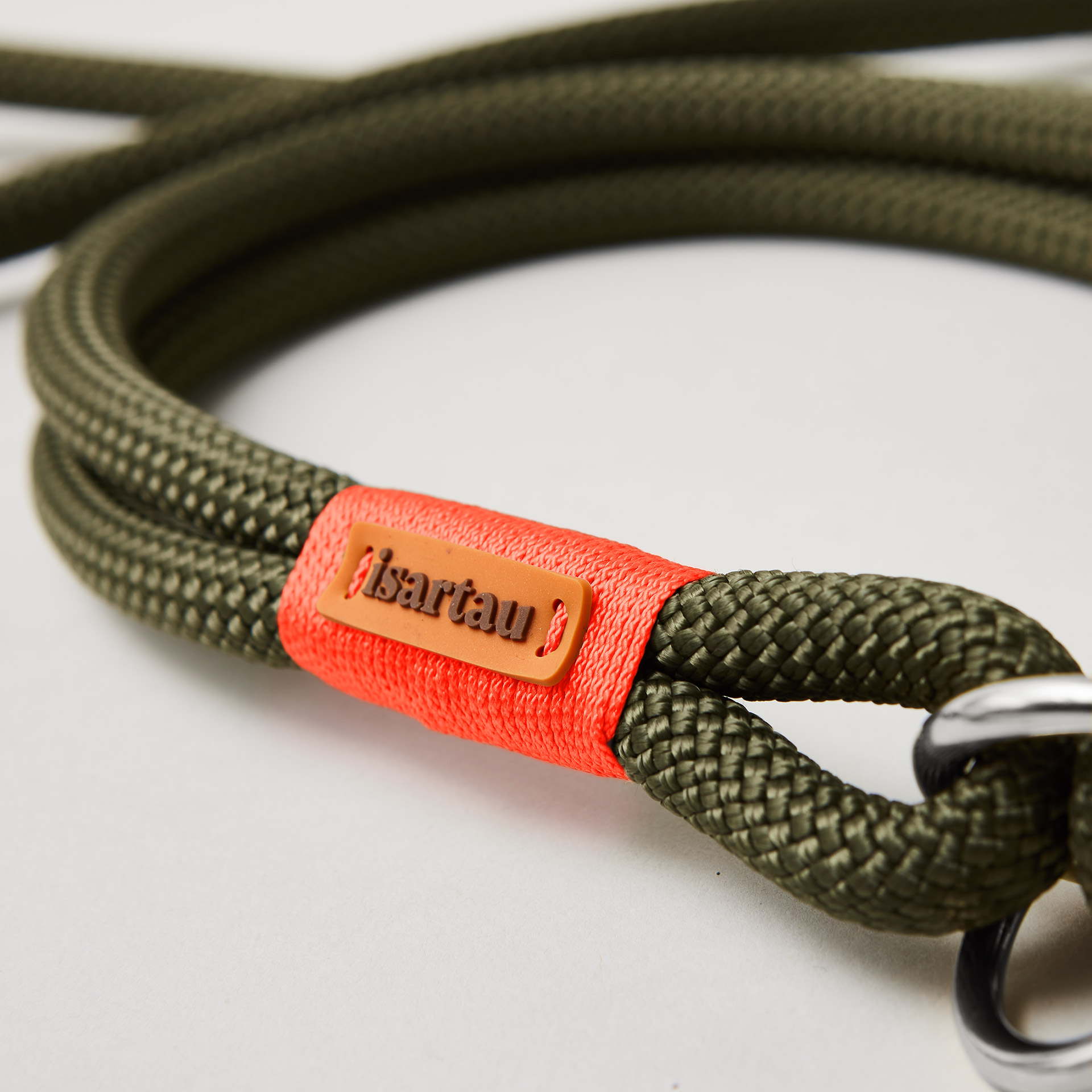 isartau Logo, Tauhalsband Olive Grove Neonorange