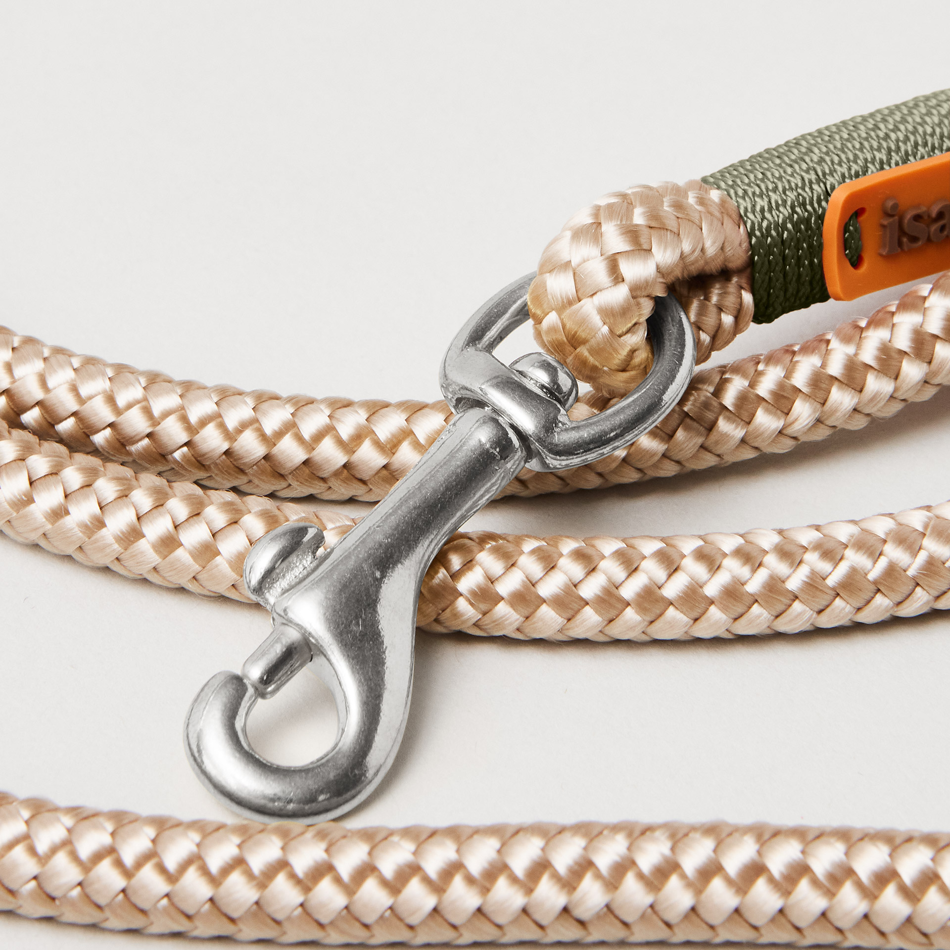 Mini Bolzenkarabiner an Tauleine Wood Owl Oliv