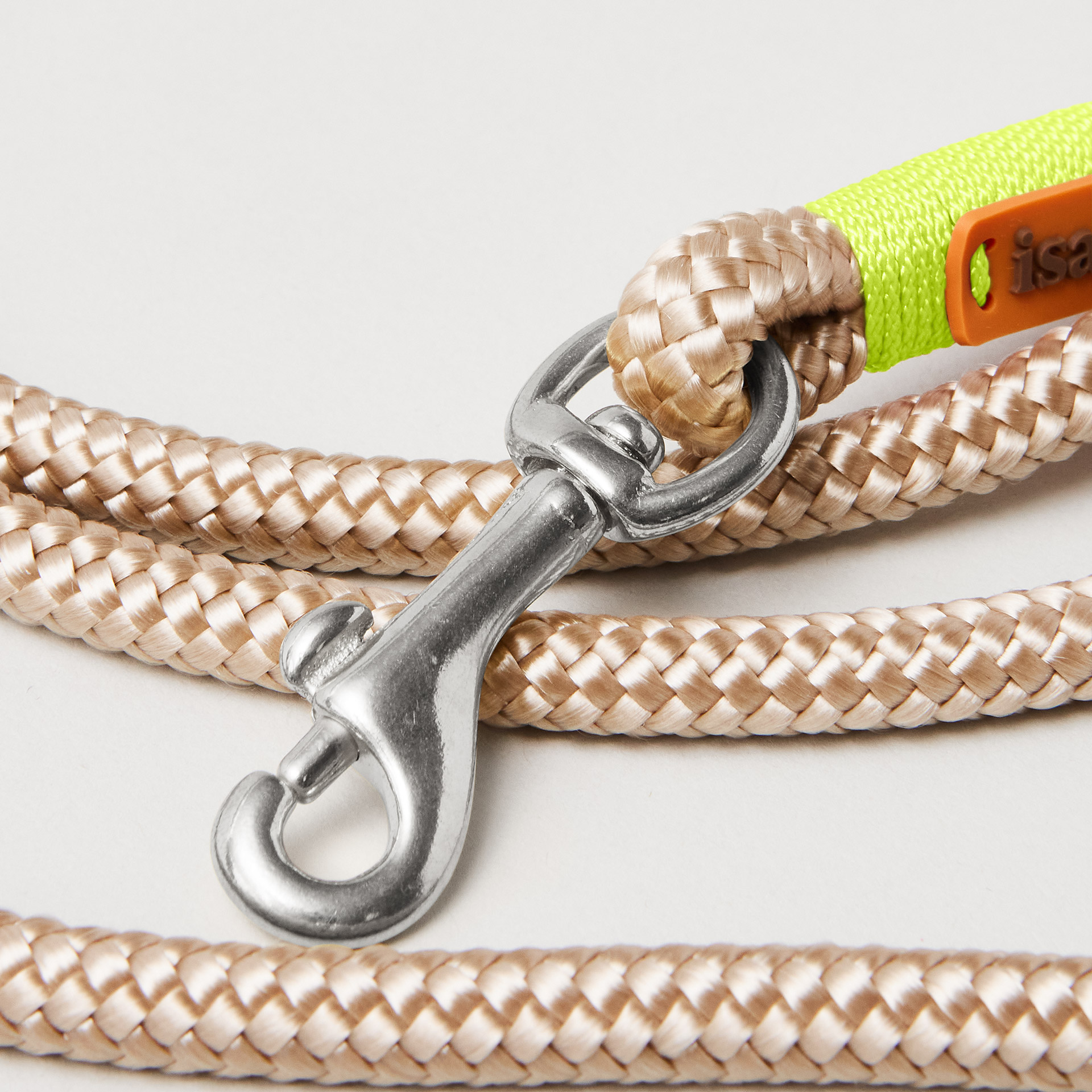 Minibolzenkarabiner an Tauleine Wood Owl Neongelb