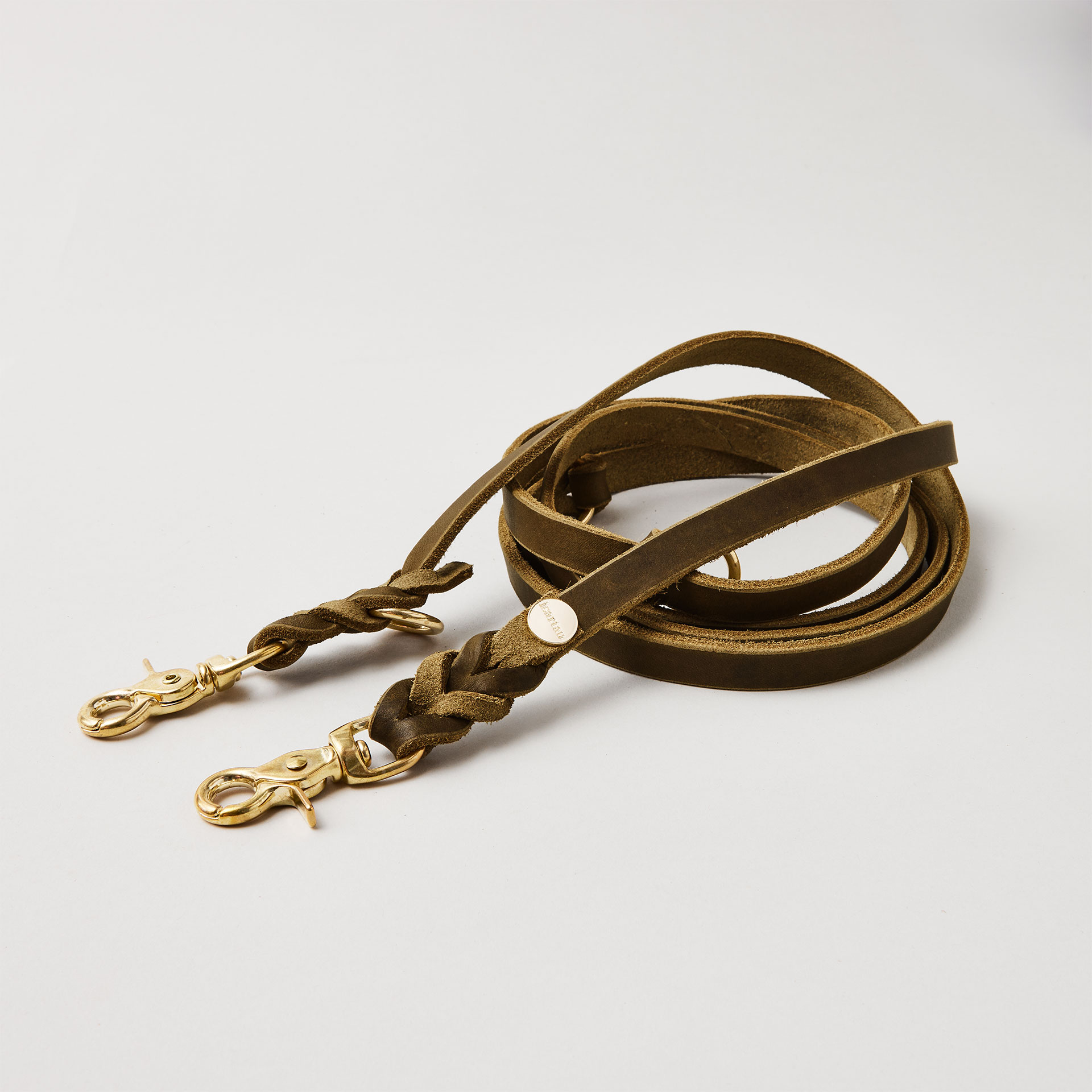 Lederleine PURE 190 cm, OILV (Standard Leine)