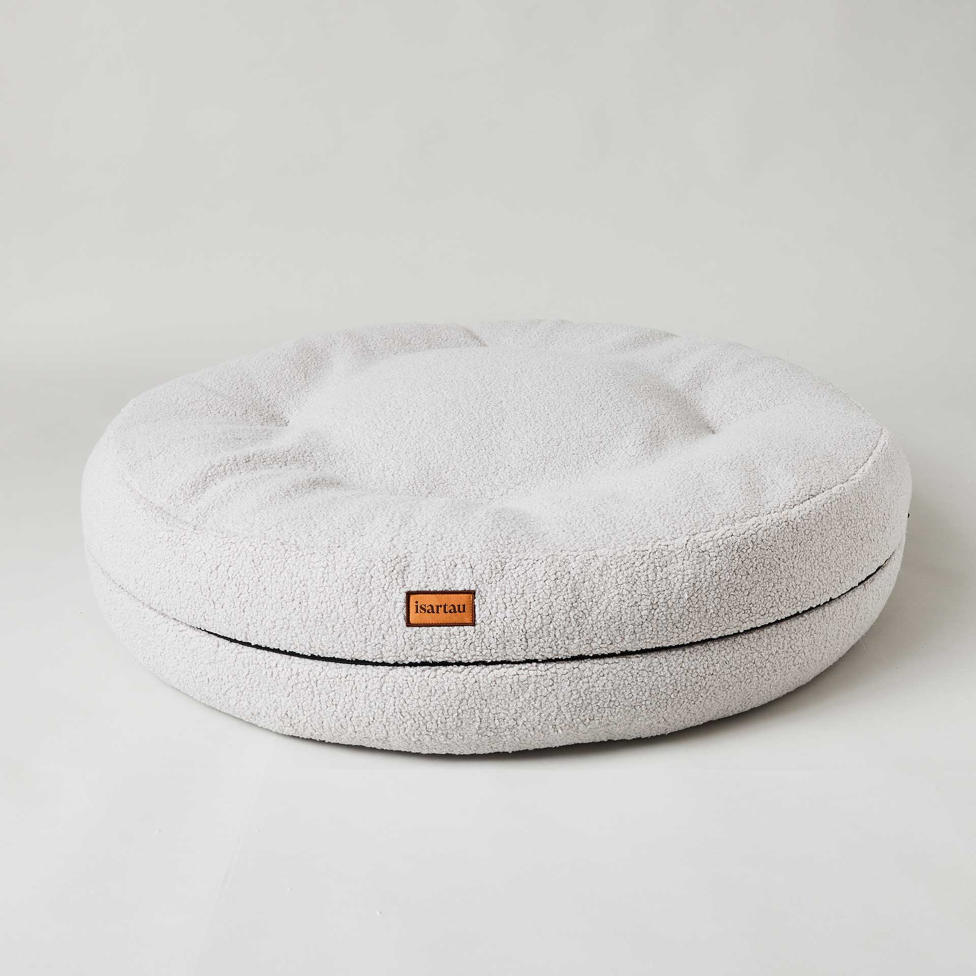 Hundebett rund, Bagelbettchen, Teddy HELLGRAU