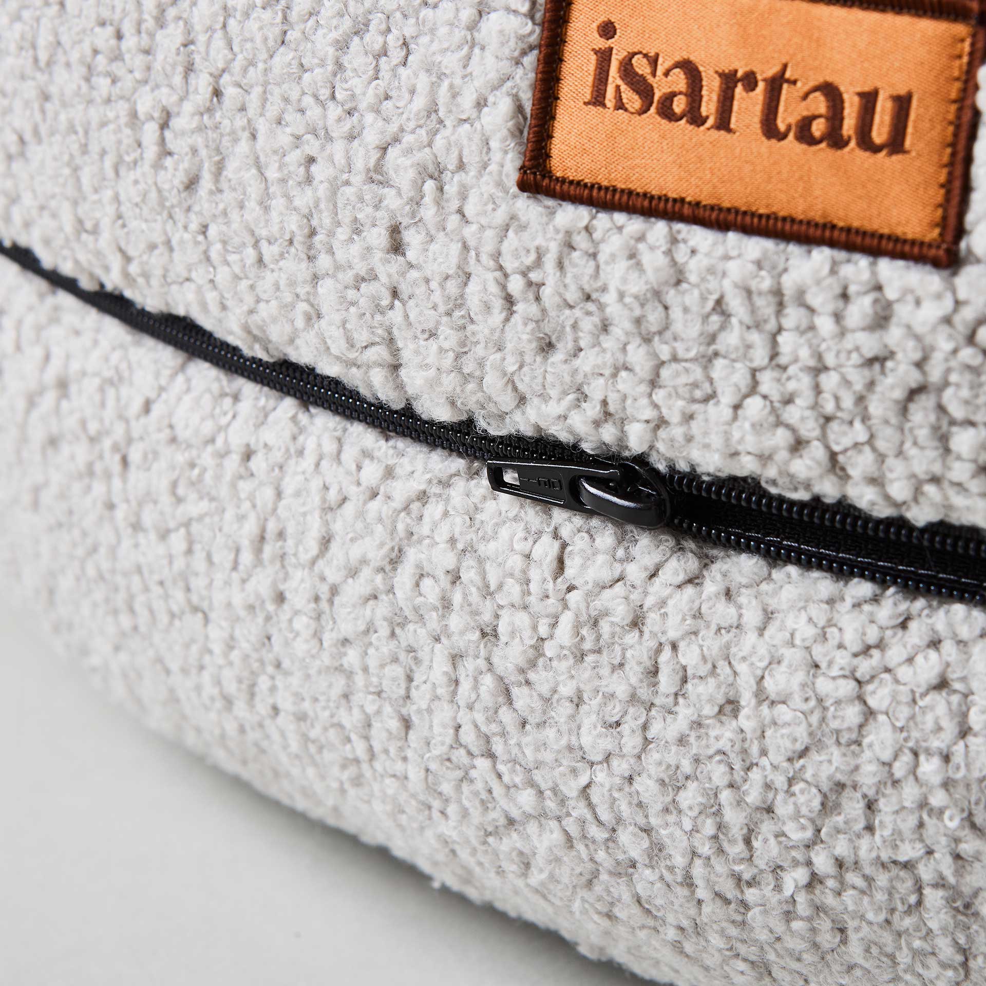 Orthopädisches Hundebett mit abziehbarem Bezug, praktischem 360 Grad Reißverschluss, Material Teddystoff Braun