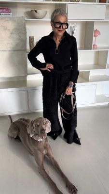 Weimaraner Udo in Stadtgeflüster mit Frauli Elke